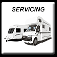 caravan and motorhome servicing button